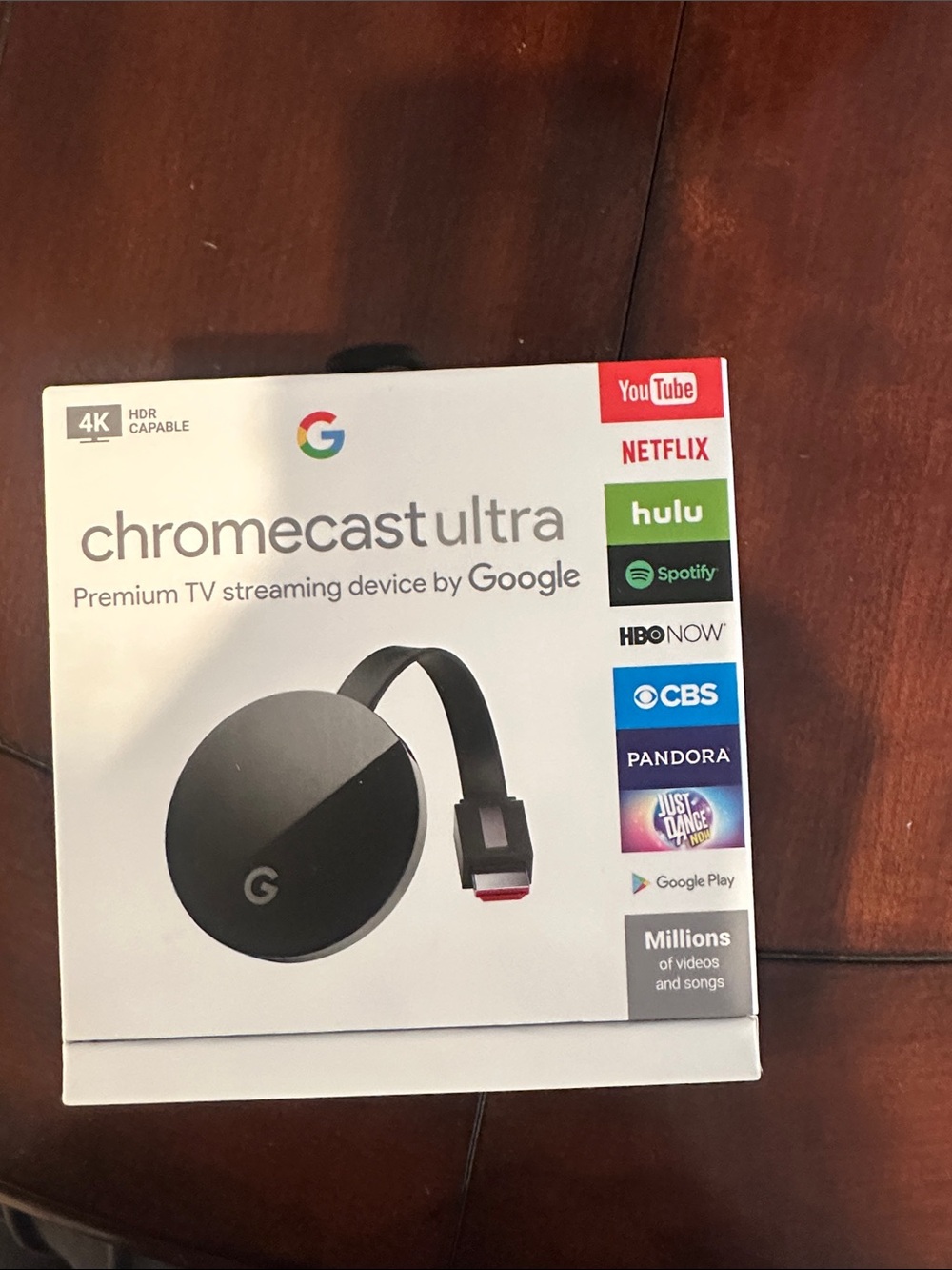 Google Chromecast Ultra - Black Streaming Dongle 4k